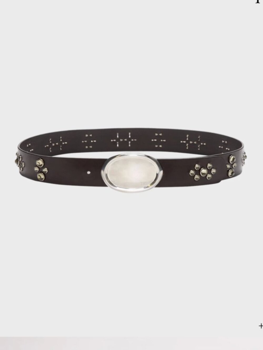 TWP Studded Belt - TWP Buckle Bunny Belt with Crystals